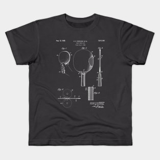 Table Tennis Patent - Tennis Paddle Art - Antique Kids T-Shirt